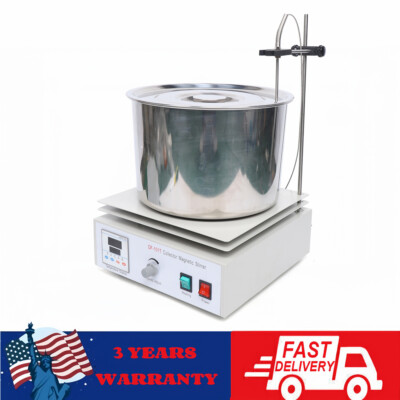 Magnetic Stirrer With Heating Plate Digital Hotplate Magnetic Stir Machine 10L