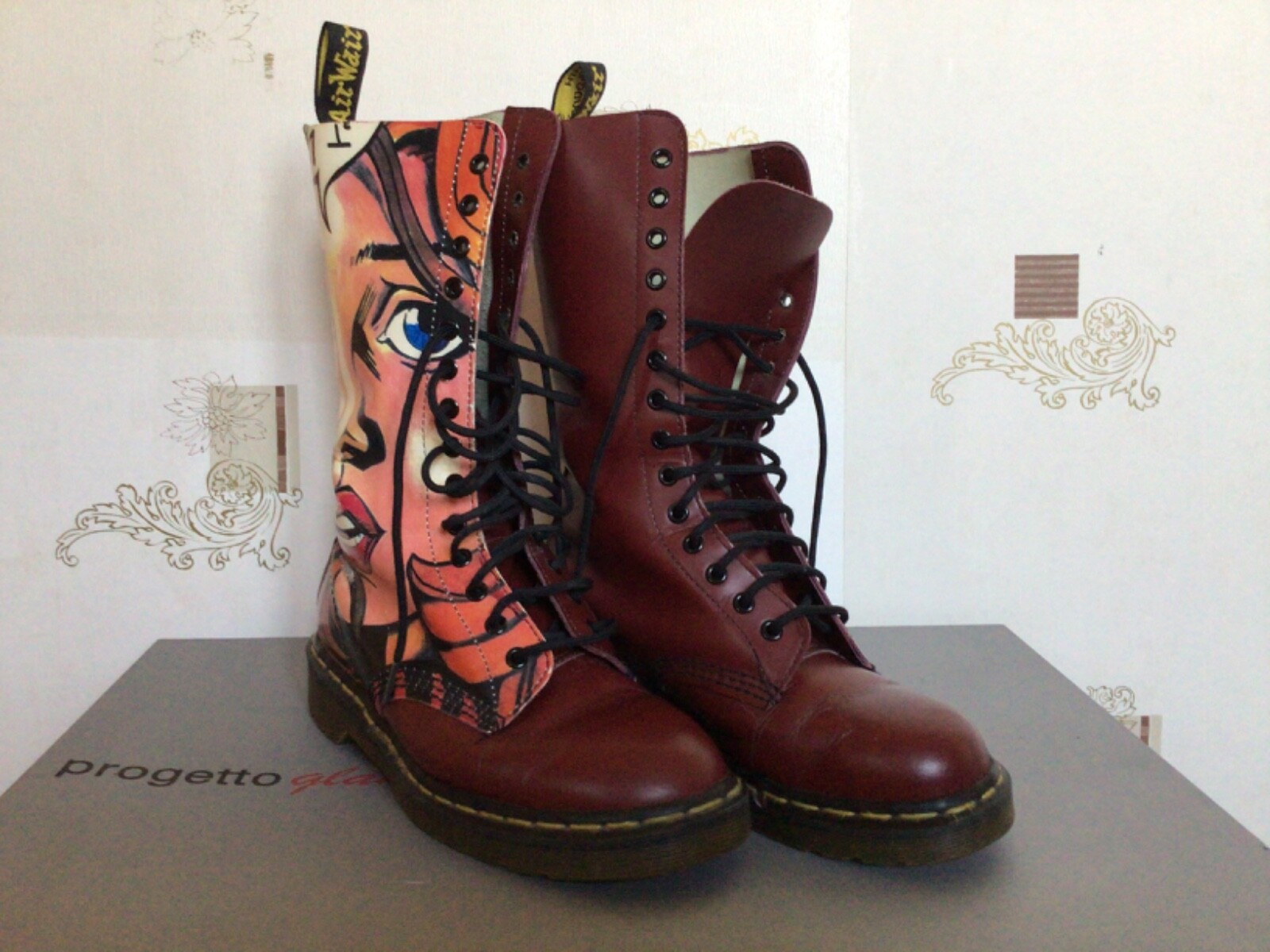 dr martens boots vintage made in england rare image 6
