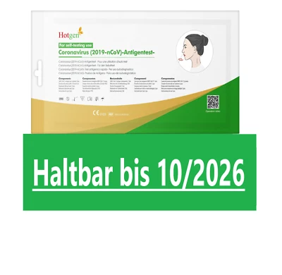 Hotgen Corona Schnelltest Antigen einzelverpackt Selbsttest Laien Covid 11/10/26