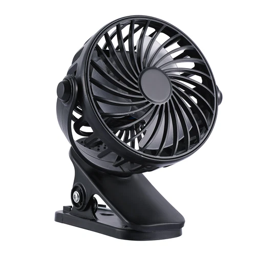 USB charging fan, large wind speed free adjustment, portable desktop clip-on fan - Picture 3 of 12