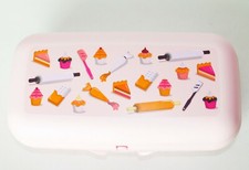 TUPPERWARE MaxiTwin rosa Brotdose, Backmotive Twin, Lunchbox