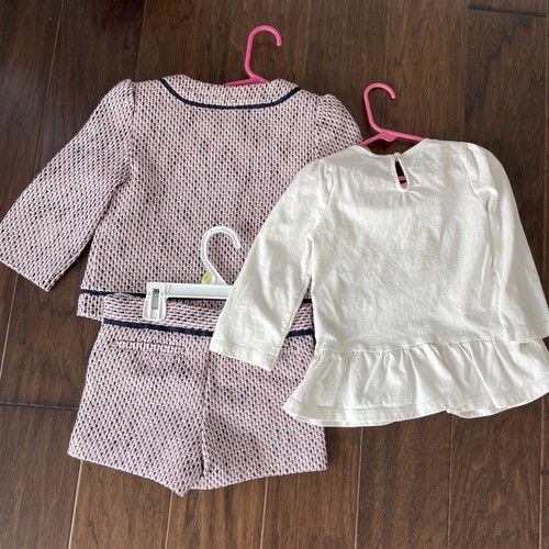 Janie and Jack size 6 girls suit outfit, 3 piece set jacket shorts shirt - Picture 5 of 6