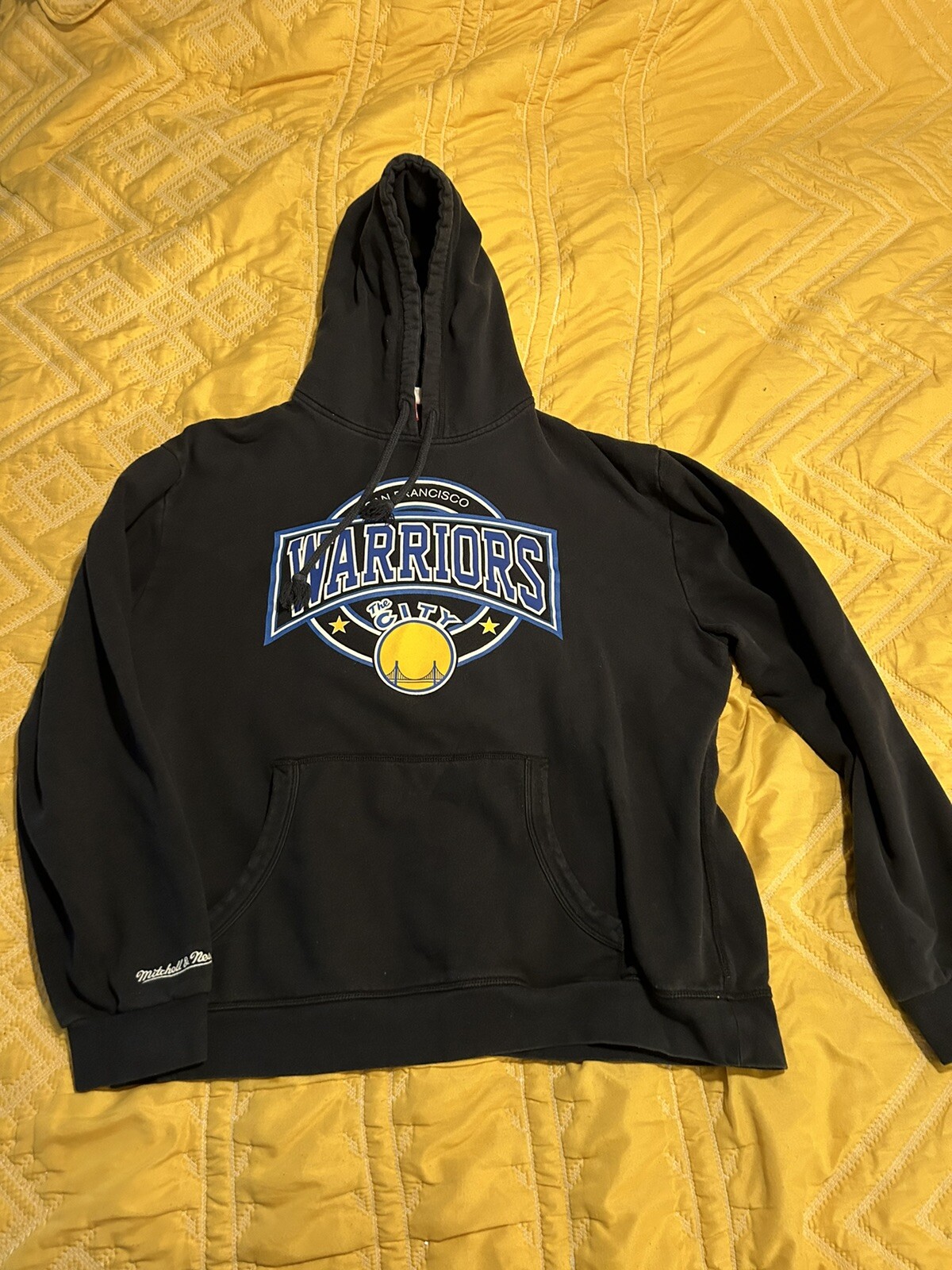 Golden State Warriors San Francisco The City Mitchell And Ness Sweatshirt Black