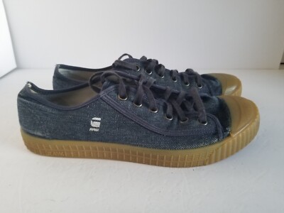 G STAR RAW ROVULC ROEL Blue Denim Low Top Sneakers SIZE