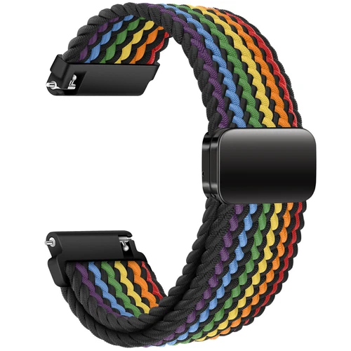 Correa de reloj de pulsera magnética de nailon trenzado de 18 mm 20 mm 22 mm correa de liberación rápida - Imagen 22 de 169