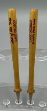 Vintage LAKE OKOBOJI Arnolds Park Iowa BASEBALL BAT Advertise Mechanical PENCIL