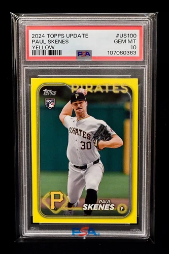 2024 Topps Update Paul Skenes (RC) YELLOW  #US100 - PSA 10 GEM MINT