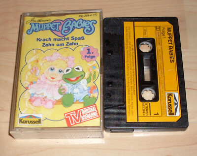 Hörspiel Kassette - Muppet Babies 1.Folge - Krach macht Spass + Zahn um Zahn