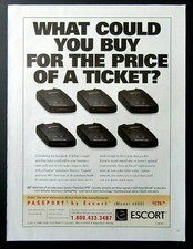 1996 PASSPORT by ESCORT Radar Detectors Magazine Ad