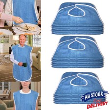 1-5PCS Adult Bibs, Adult The Eldly Bib Adult Washable Dining Bibs For Elderly