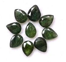 2.74 Cts Natural Emerald Pear Cut 5x4 mm Lot 09 Pcs Untreated Loose Gemstones