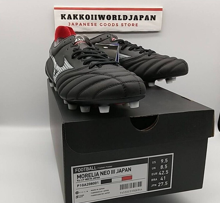 Mizuno Men's Football Shoes Morelia Neo III Japan Black