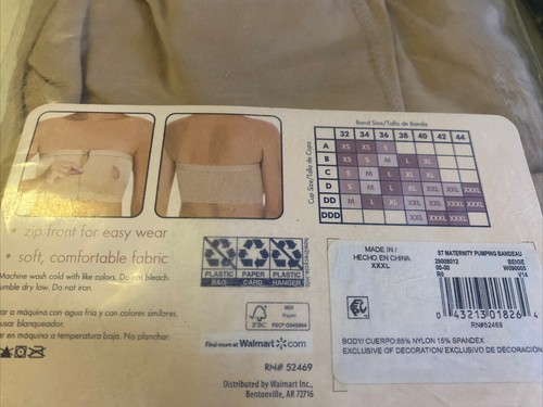 Secret Treasures Women’s Breast Pump Bra Size XXXL Lot Of 2 New - Picture 5 of 5