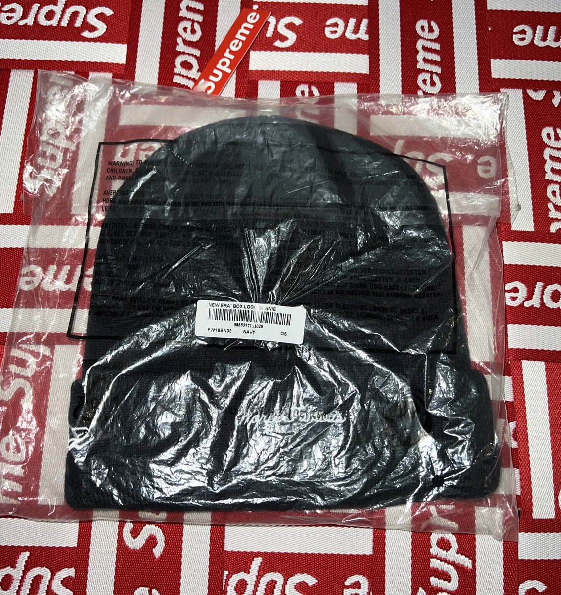 Supreme New Era Box Logo Beanie (FW18) Red