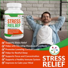 STRESS RELIEF promotes reduction of Stress, Ashwagandha, 60 capsules