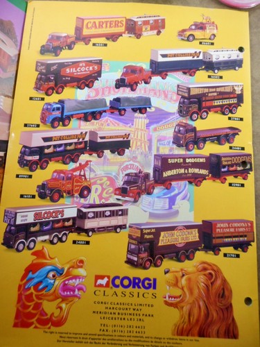 CORGI CLASSICS CATALOG - 'THE SHOWMANS RANGE" - Picture 3 of 3