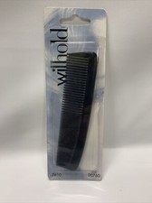 Vintage WILHOLD Pocket Comb Black 7610 Made In USA NOS Sturdy 5 Comb 00760