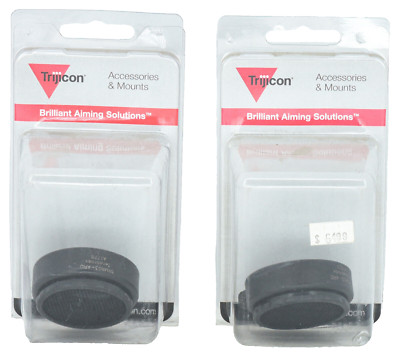 LOT 2x Trijicon MRO AC31018 Anti-Reflection Black Slip-On Flip Rifle Scope Cap