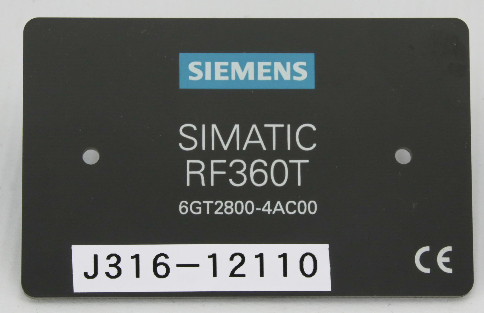 12110 SIEMENS SIMATIC RF360T TRANSPONDER EPOXY-CARD (NEW) 6GT2800-4AC00