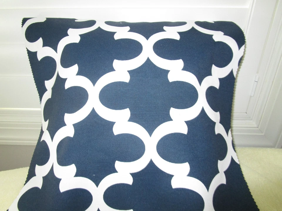 Уличная темно-синяя обивочная ткань от Premier геометрический оксфорд Flynn лот 3 ярда - Изображение 3 из 3