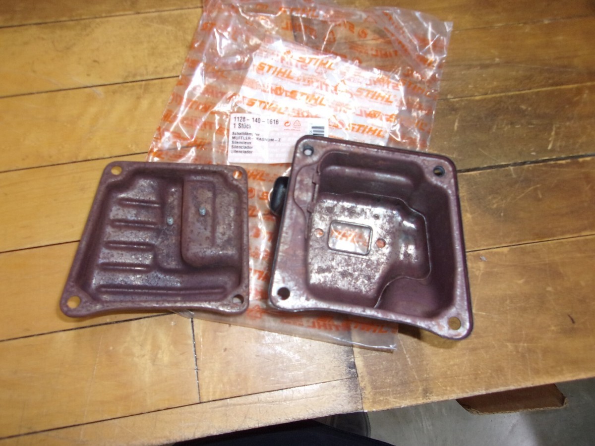 【sisimal 440】 Stihl OEM Dual Port Muffler Assy MS 440 044 046 460 1128-140-0616