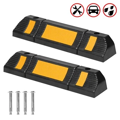 CEEDIR 2x 60cm Radstopper Reifen Stopper Parkplatzbegrenzung Garagenstopper Parkstopper