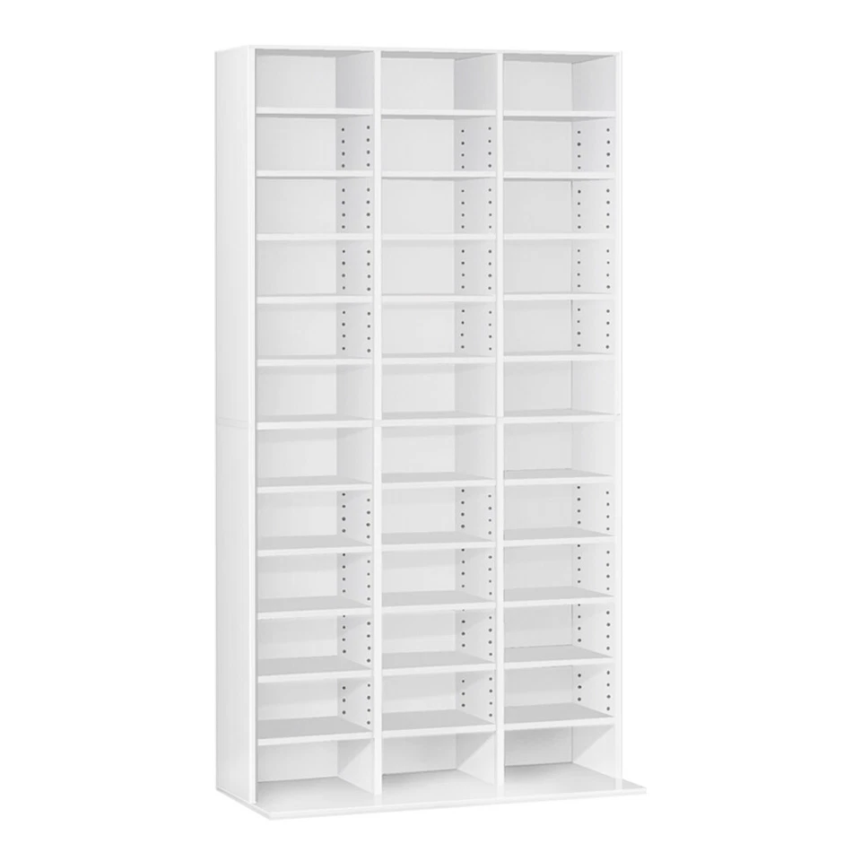 Artiss Bookshelf Display Shelf CD Storage Media Rack Stand Cupboard Book White - image 3 of 4