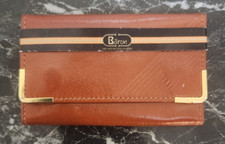 Vintage 1970s Baron Key Wallet Genuine Brown Leather Wallet Australian Made EXC