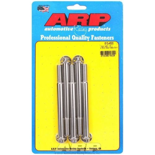 ARP S/S Bolt Kit - 12pt (5) 3/8-16 x 4.500 ARP S/S Bolt Kit - 12pt (5) 3/8-16 x 4.500
