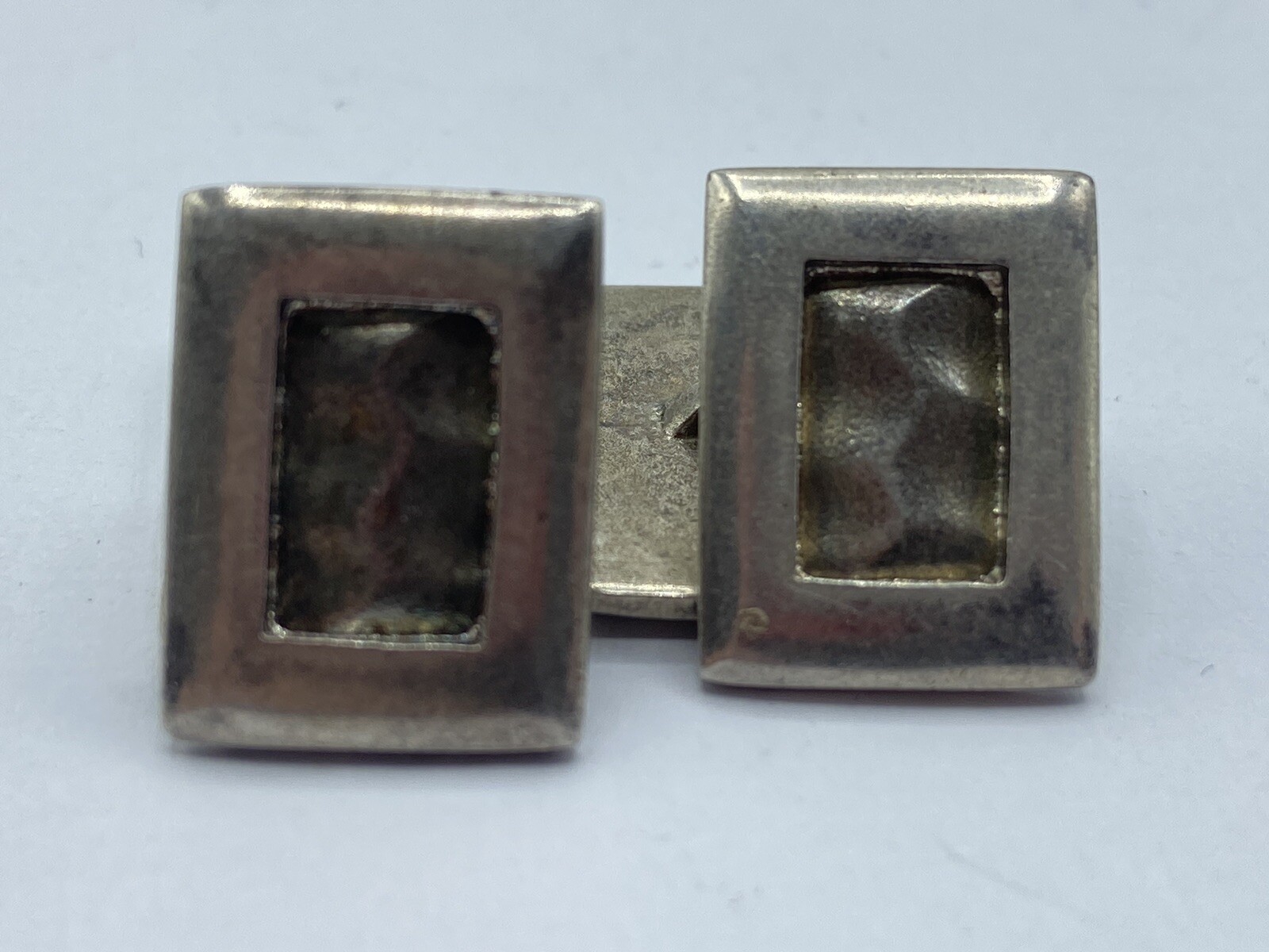 Vintage Silver Hallmarked Rectangular Shaped Cuff… - image 1