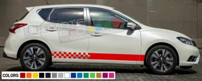 Streifen Decal Kit für Nissan Pulsar Seite CARBON Licht Spiegel Lippe Tune Head Cover