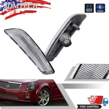 Clear Lens Housings Set For 2003-2007 Cadillac CTS CTS V Front Side Marker Light