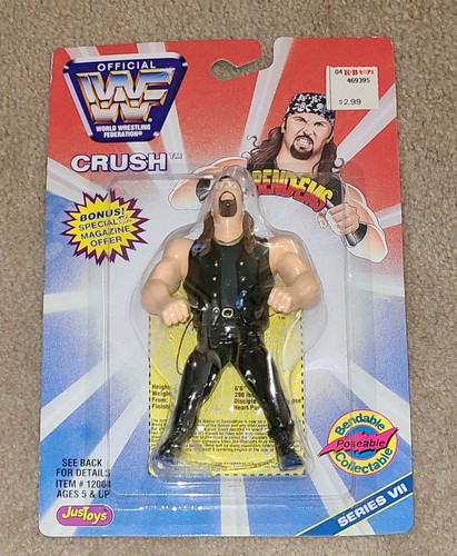 WWF / WWE Justoys Bend-Ems Figure Series 7 Crush...