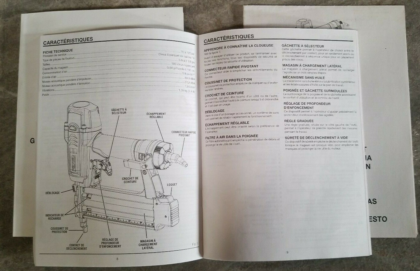 Operator's Manual for Ridgid R213BNA 18Gauge 21/8 in. Brad Nailer