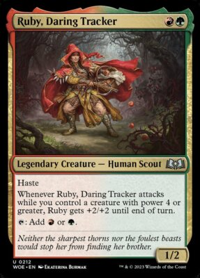 MTG Wilds of Eldraine U Ruby, Daring Tracker #0212 PLAYSET 4x x4