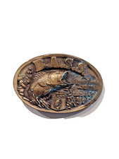 Vintage BASS Spirit Of 96 Belt Buckle Fishing Bass Anglers Sportsman Society