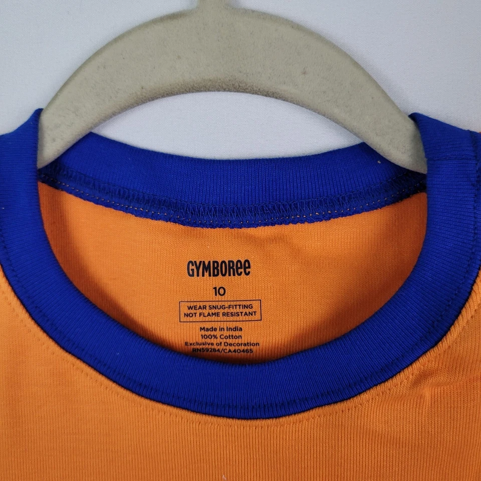 Новый с Ярлыками Gymboree мальчиков два изделия Sleepwear комплект строительного оборудования оранжевый размер 10 $33 - Изображение 4 из 4