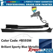 Fits 16-20 Honda Civic Coupe 2Dr Only HF-P Style Side Skirts Painted #B593M