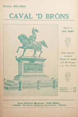 Sheet music - Caval 'd Brons by L. Pant - Tempo di Marcia - 1926