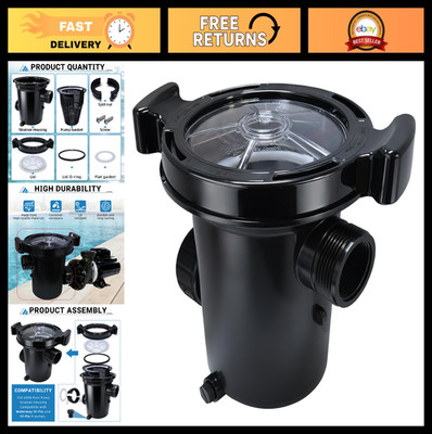 Pool Pump Strainer Housing with Lid & Basket for Waterway Hi-Flo Pumps - 310-650