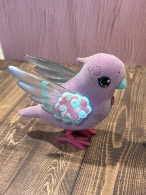 Little Live Pets POLLY PEARL BIRD Whistles Sounds LIGHT UP WINGS Purple Toy