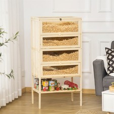 Big Hamster Cages and Habitats Mansion-Like Size Wooden Cages for Small Animals