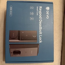 DEVO G2 Smart WiFi Door Lock - Biometric Fingerprint, Keypad, Alexa, IP54 Black