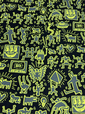 Keith Haring Throw Blanket Uniqlo MOMA SPRZ NY Reversible Faux Fur
