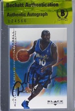 BAS 2000-01 Upper Deck Black Diamond Darrell Armstrong #59 Authentic Auto 3c7