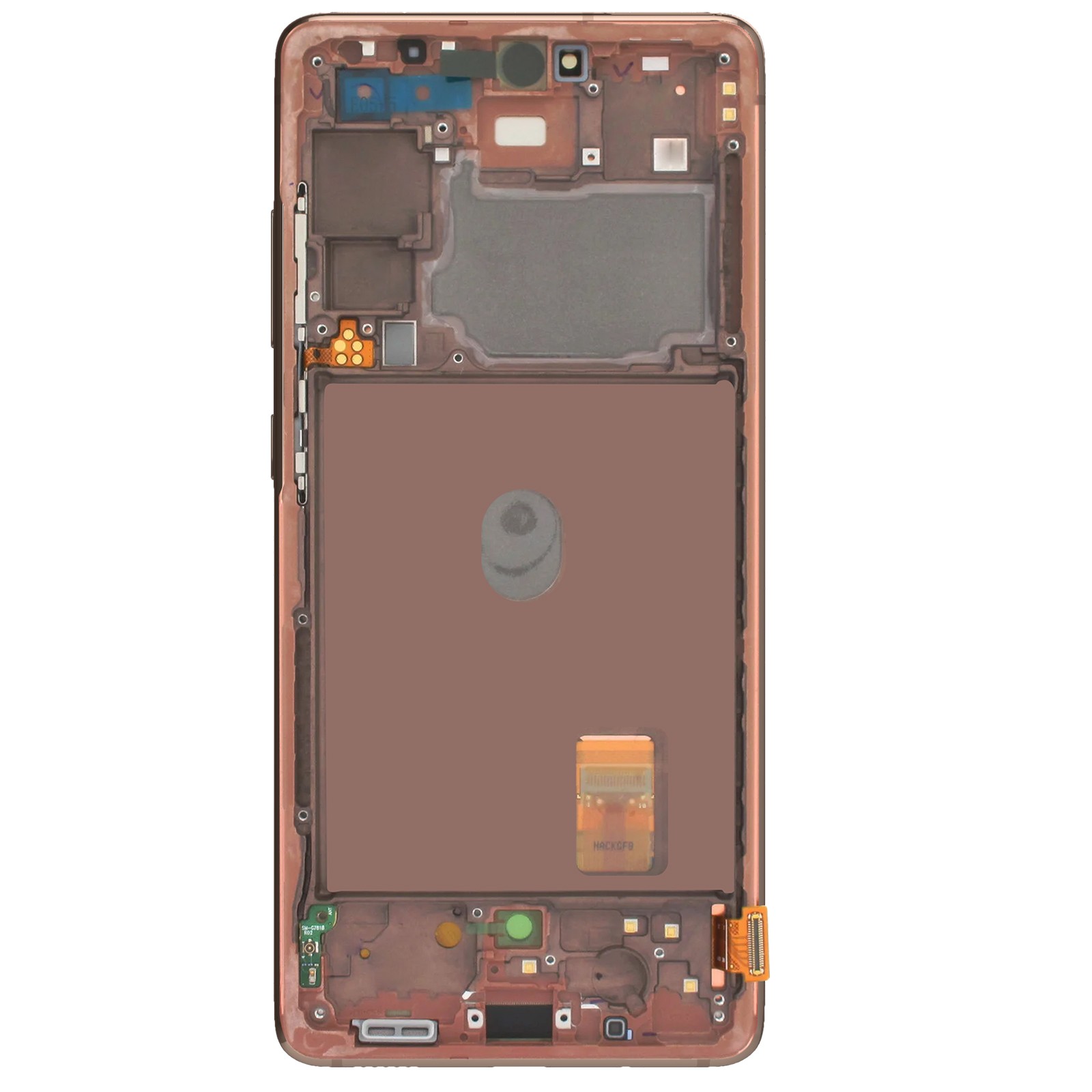 Écran pour Galaxy S20 FE 5G avec vitre Cloud Orange prémontée