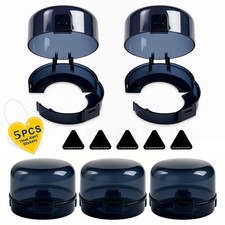 Stove Knob Safety Covers, 5Pcs Fits 90 Oven/Stove 5 Heat Alert Stickers Oven...