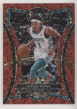2019 Panini Select Premier Level Hybrid Red Disco Prizm 9/49 Malik Monk #125 s3g