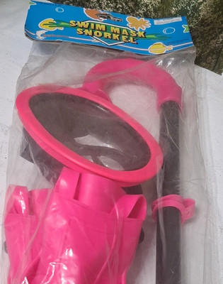 Swim Mask Snorkel Set Full Face Mask & Snorkel Pink One Size