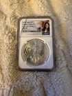 2021 Heraldic Eagle T-1 MS 70 American silver dollar NGC (Cracked Case)